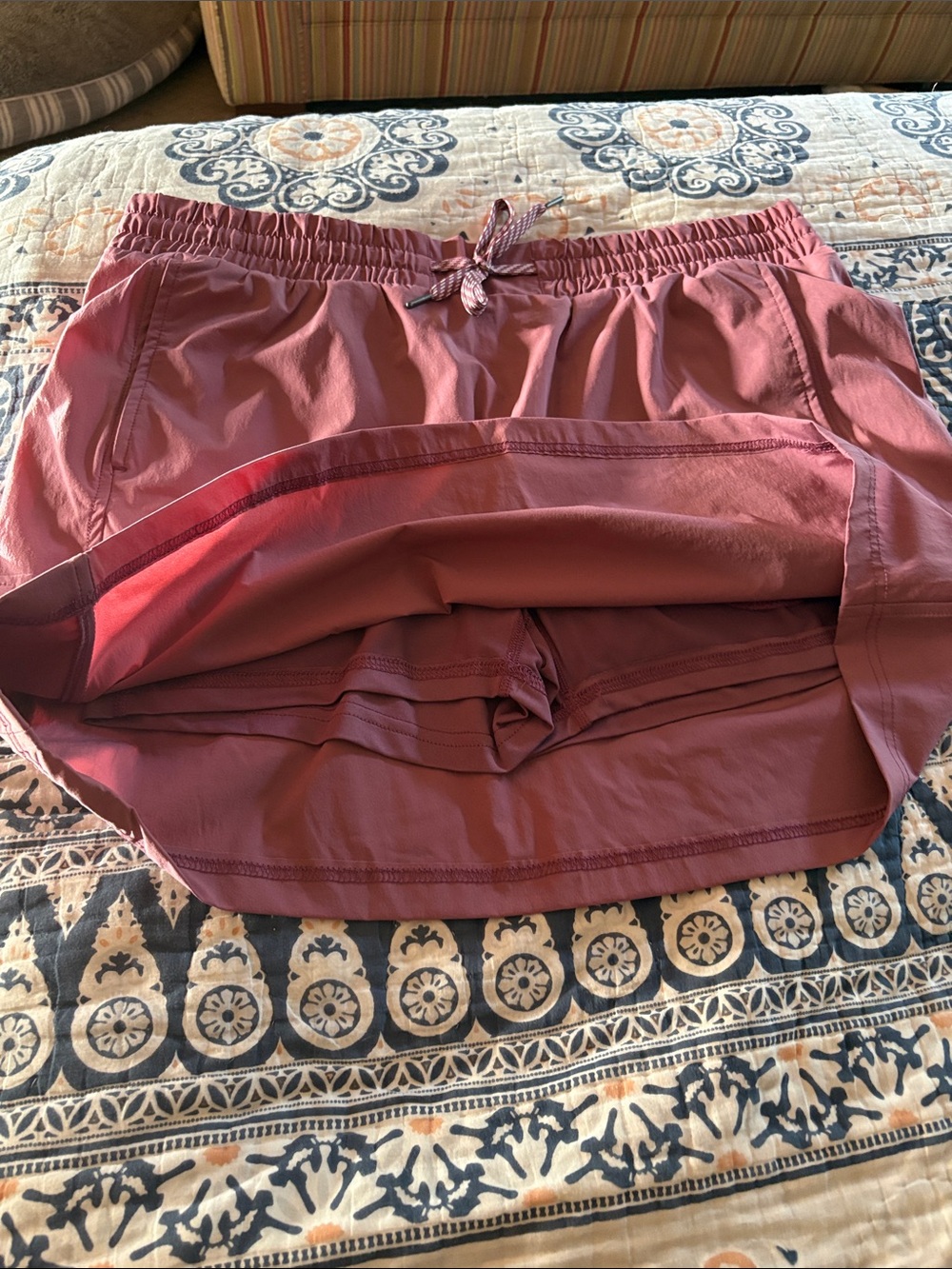 Avalanche Mauve Drawstring Mini Skirt - Picture 2 of 4